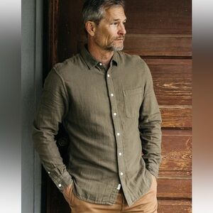 Kato by Hiroshi Kato Shirt Men's L Light Green Ripper Long Sleeve Made in USA